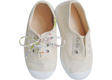 tennis en toiles souples en coton biologique