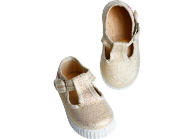 chaussures d'été pour bébés en toiles et caoutchouc naturel souple et confortable