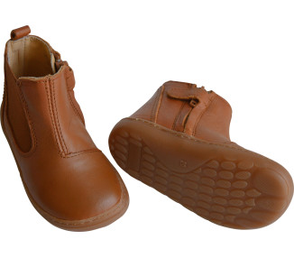 Bottines en cuir souples et antidérapantes