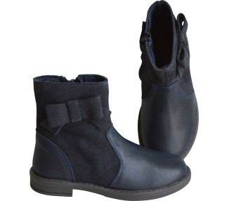 Jolies bottines élégantes en cuir doublées cuirs pour enfant fille