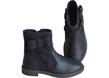 Jolies bottines élégantes en cuir doublées cuirs pour enfant fille