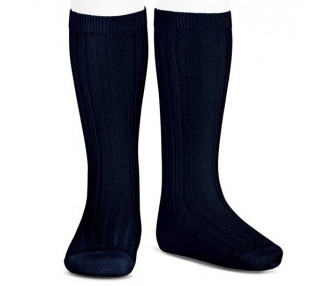 Bleu MARINE - Chaussettes hautes