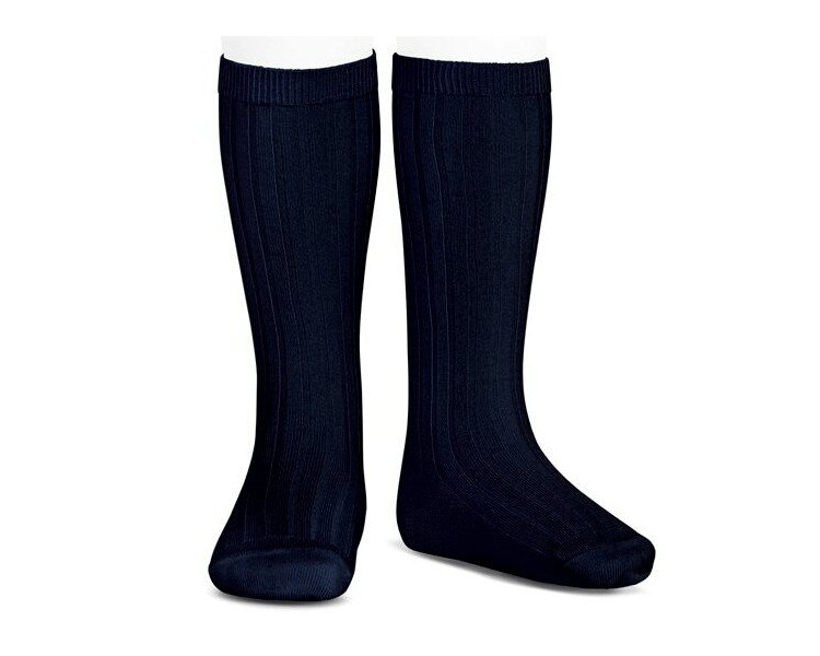 Bleu MARINE - Chaussettes hautes