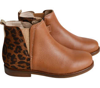 chaussures cuir et léopard pour filles automne hiver école