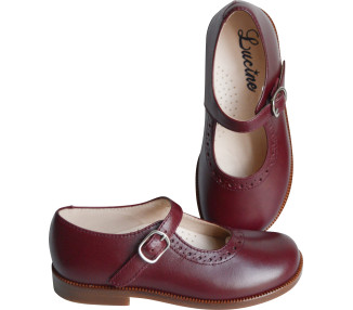 Chaussures résistantes en cuir pour fille pour l'école et les cérémonies