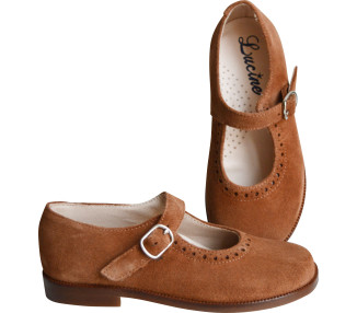 chaussures pour filles en nubuck résitant traité anti-eau, idéales pour l'école et faciles à mettre