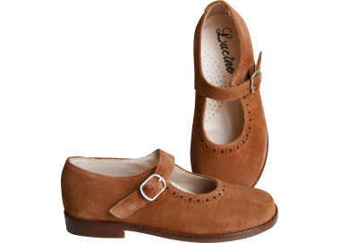 chaussures pour filles en nubuck résitant traité anti-eau, idéales pour l'école et faciles à mettre