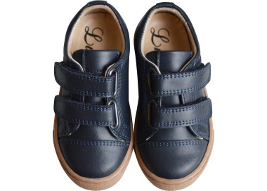 Chaussures souples et pratiques bleu marine à mettre pour fille et garçon idéales pour lécole et la crèche