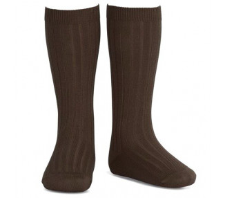 MARRON - Chaussettes hautes