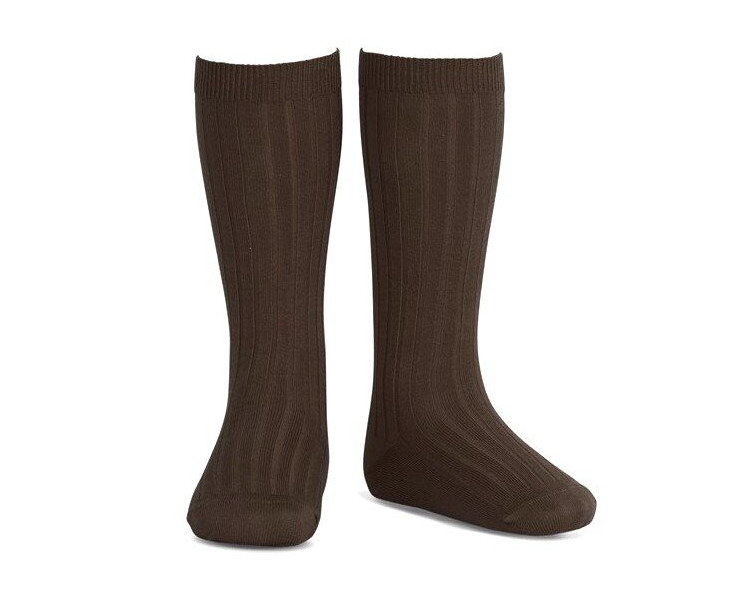 MARRON - Chaussettes hautes