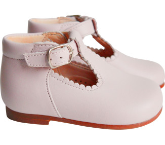 Chaussures d'été pour bébé fille en cuir