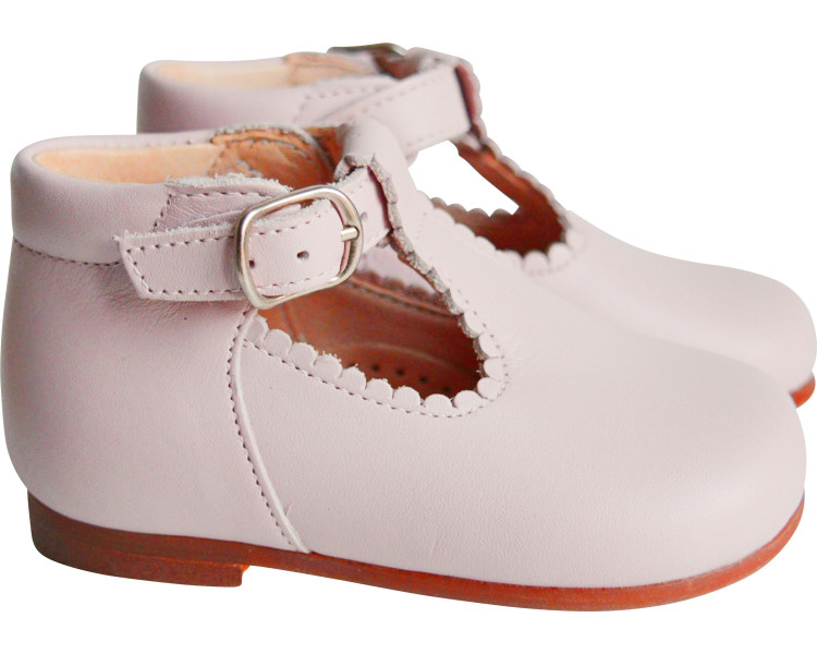 Chaussures d'été pour bébé fille en cuir