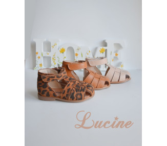 Clarence nu-pieds SOUPLES scratch- léopard