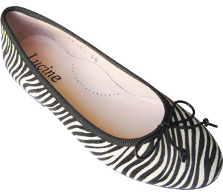 Ballerines plates pour femmes en cuir doublées cuir de qualité