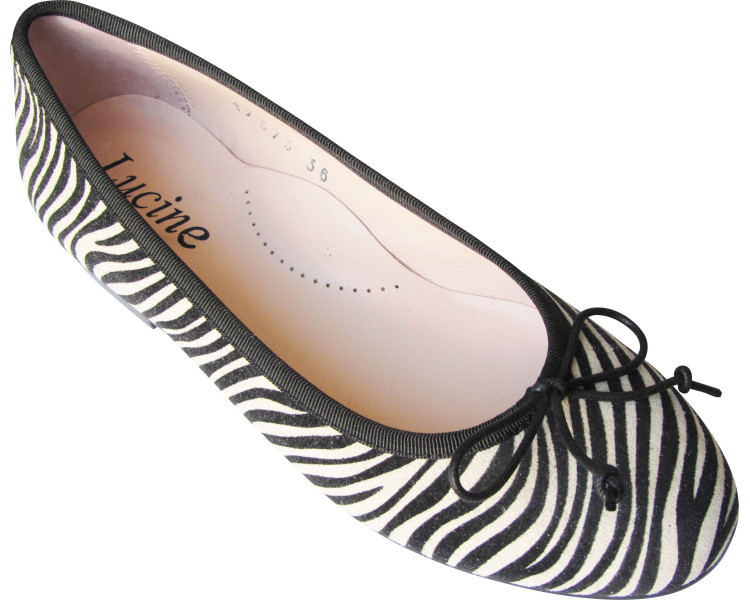 Ballerines plates pour femmes en cuir doublées cuir de qualité