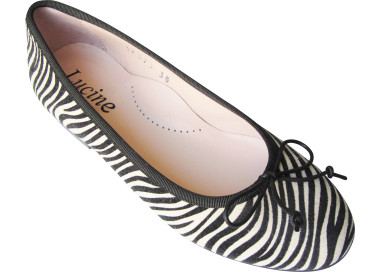 Ballerines plates pour femmes en cuir doublées cuir de qualité