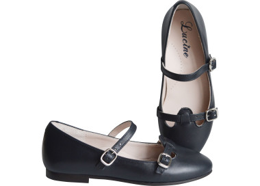 Chaussures ballerines à brides pour enfant fille
