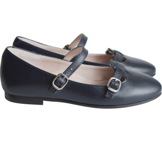 ballerines à boucles printemps été en cuir pour filles