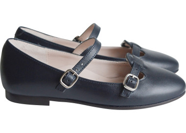 ballerines à boucles printemps été en cuir pour filles