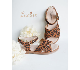 Sandales souples pour filles et femmes en cuir souple et confortables