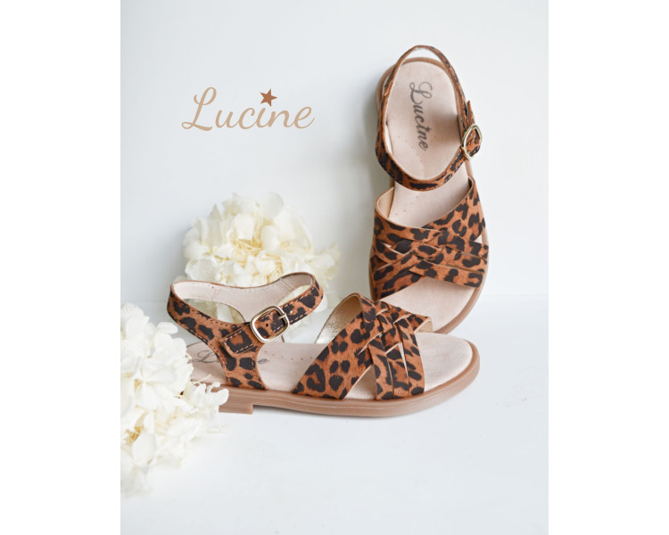 Sandales souples pour filles et femmes en cuir souple et confortables