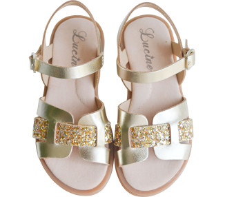 Sandales chaussures été en cuir souple pour filles et femmes