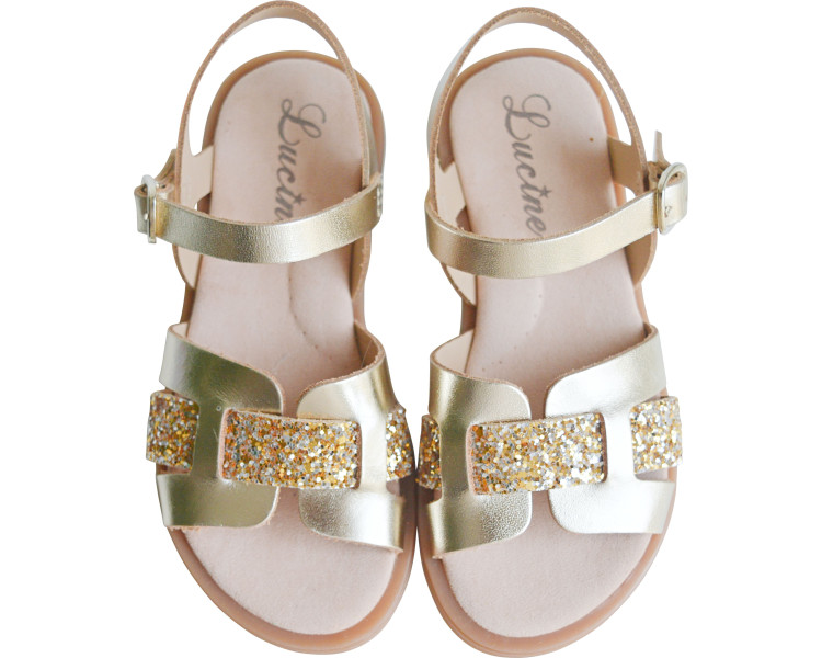 Sandales chaussures été en cuir souple pour filles et femmes