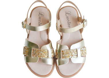 Sandales chaussures été en cuir souple pour filles et femmes