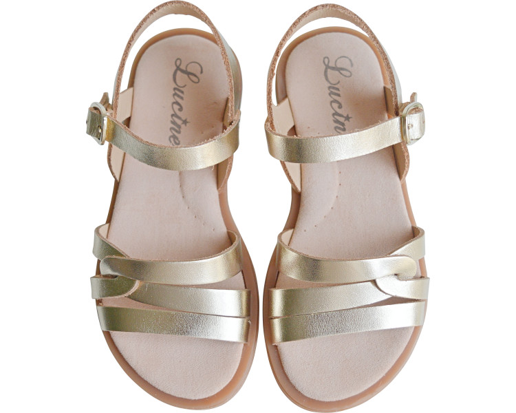 Sandales en cuir souple et confortable pour enfants filles et femmes