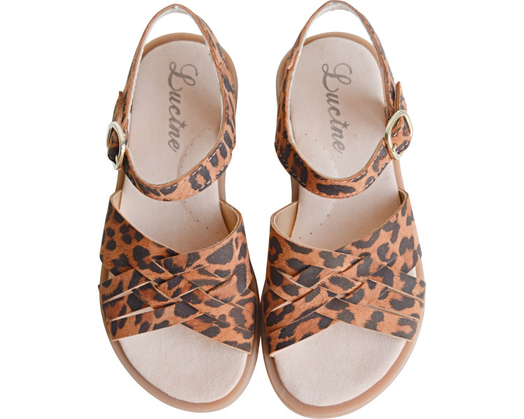 Sandales en cuir souple pour enfants filles et femmes confortables