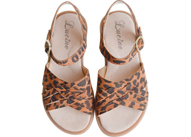 Sandales en cuir souple pour enfants filles et femmes confortables