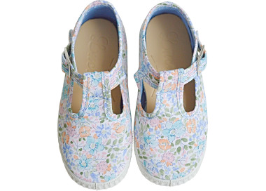 Sandales souples en cotton bio pour enfant et bébé fille pour l'été. pour les 1ers pas et la marche