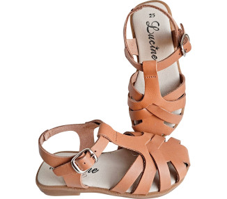 Sandales été pour filles en cuir souples, flexibles et confortables