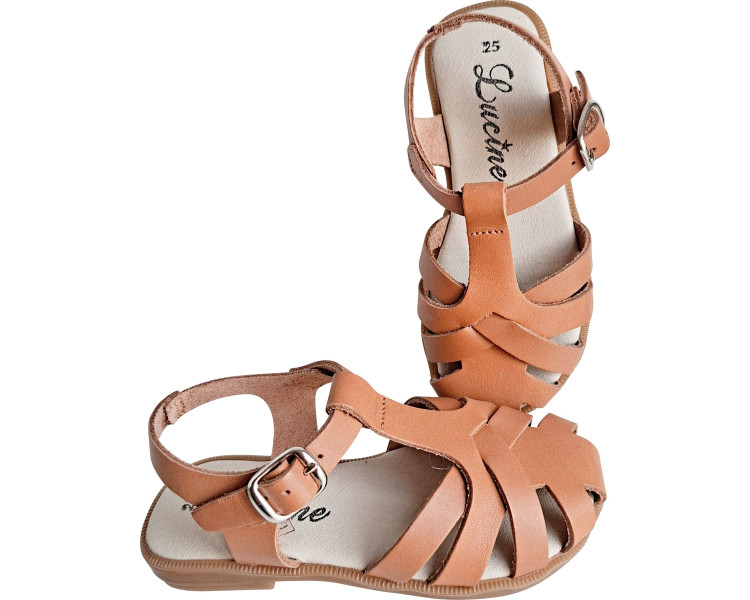 Sandales été pour filles en cuir souples, flexibles et confortables