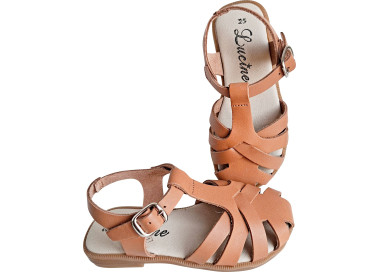 Sandales été pour filles en cuir souples, flexibles et confortables