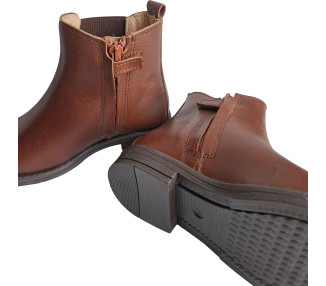Boots en cuir doublées cuir souple idéales pour l'école