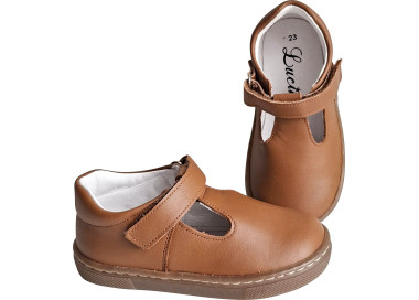 Chaussures souples en cuir confortable, faciles à mettre à scratch