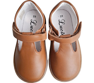 Chaussures souples en cuir pour enfants filles et garçons, facile à mettre seul à l'école