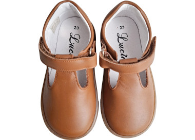 Chaussures souples en cuir pour enfants filles et garçons, facile à mettre seul à l'école