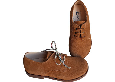 Derbies à lacets en nubuck résistantes pour l'école et les cérémonies pour enfants filles et garçons