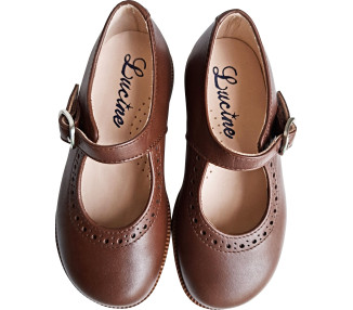 Chaussures babies à bride en cuir costauds pour l'école, l'autome, hiver, printemps et été pour enfants filles