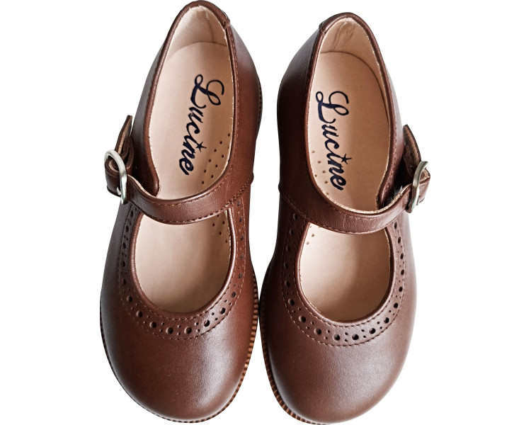 Chaussures babies à bride en cuir costauds pour l'école, l'autome, hiver, printemps et été pour enfants filles