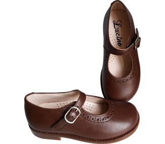 chaussures solides pour enfants filles en cuir de qualité