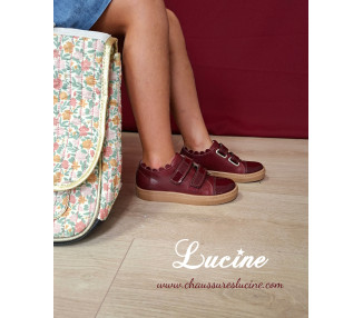 Basket en cuir souples, confortables et pratiquesnde qualité parfaites et adaptées pour l'école et la crèche