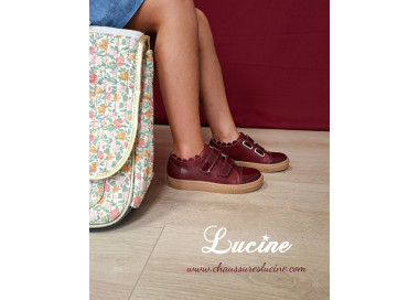Basket en cuir souples, confortables et pratiquesnde qualité parfaites et adaptées pour l'école et la crèche