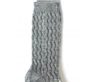 GRIS - Chaussettes hautes chaudes