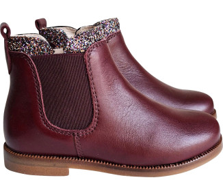 Boots bottines en cuir pour fille résistantes pour l'école et habillées et chics