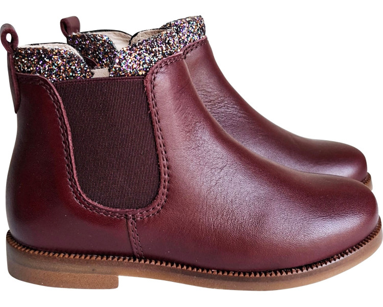 Boots bottines en cuir pour fille résistantes pour l'école et habillées et chics
