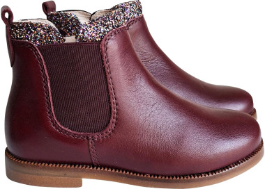 Boots bottines en cuir pour fille résistantes pour l'école et habillées et chics