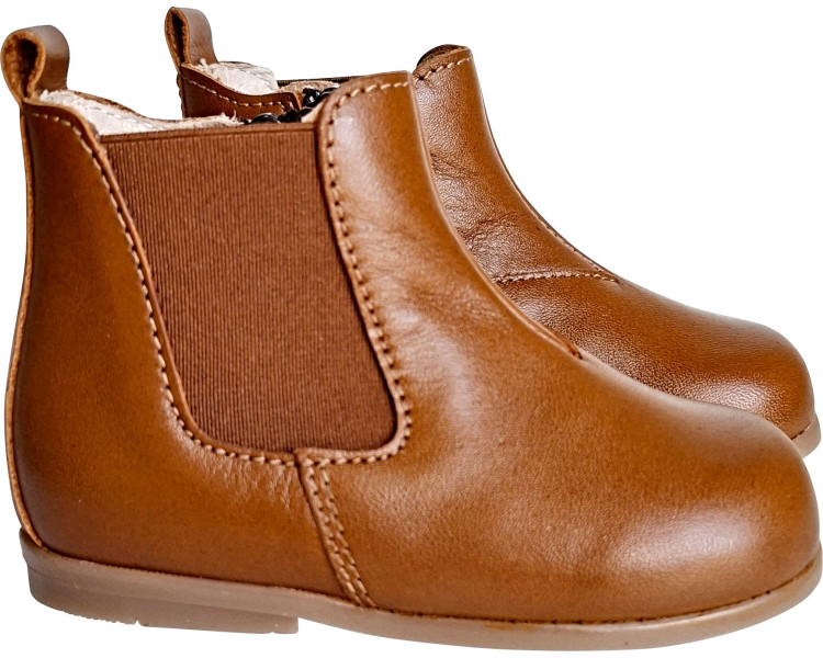 bottillons bébé pour bébé fille et garçon en cuir souple et confortable